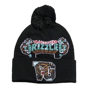 Vancouver Grizzlies Mitchell & Ness HWC Mascot Claw Cuffed Pom Knit