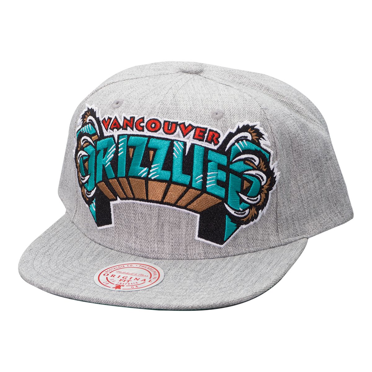 Vancouver Grizzlies Mitchell & Ness HWC Mascot Claw Snapback Cap