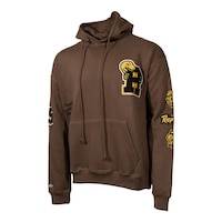 Toronto Raptors Mitchell & Ness HWC Varsity Oversized Hoodie Front_Angled_Left