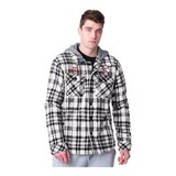 Toronto Raptors G-III Pickoff Plaid Hooded Jacket Front_Angled_Right