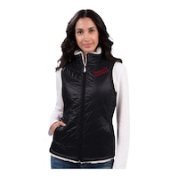 Toronto Raptors G-III Women's Tailgate Reversible Vest Jacket Front_Angled_Left