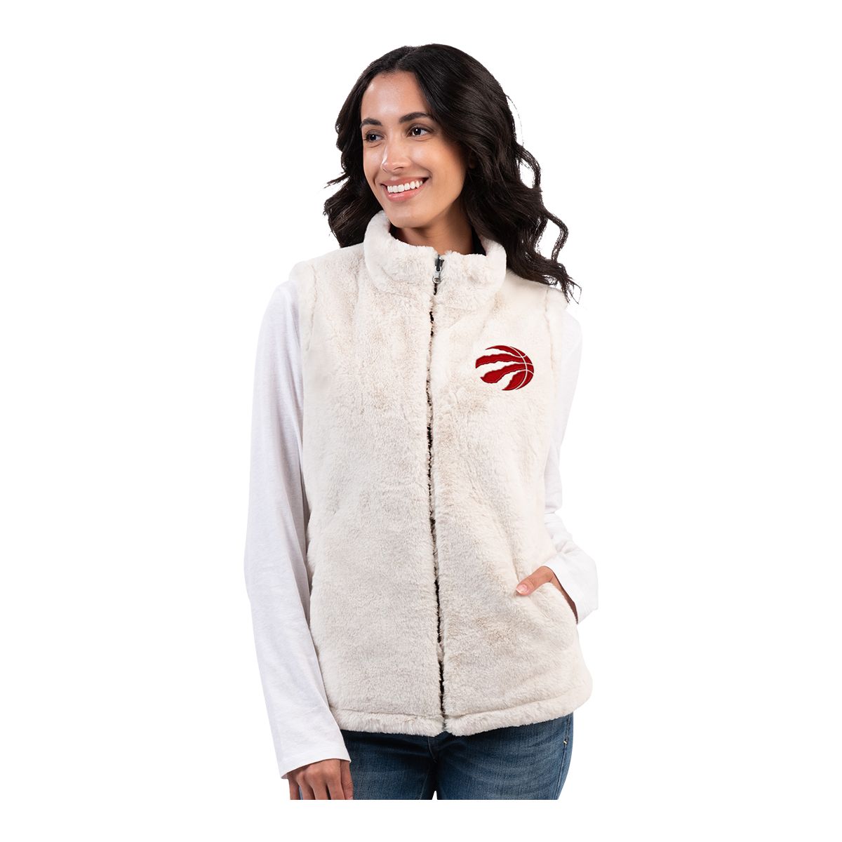 Toronto Raptors G-III Women's Tailgate Reversible Vest Jacket