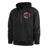 Toronto Raptors 47 Brand Closeout 1/2 Zip Hoodie Front_Three_Fourths_Angled_Left