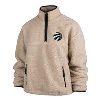 Toronto Raptors 47 Brand Women's Snowbird 1/4 Zip Long Sleeve Top Front_Three_Fourths_Angled_Left