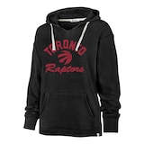 Toronto Raptors 47 Brand Women's Wrapped Up Kennedy Hoodie Front_Three_Fourths_Angled_Left