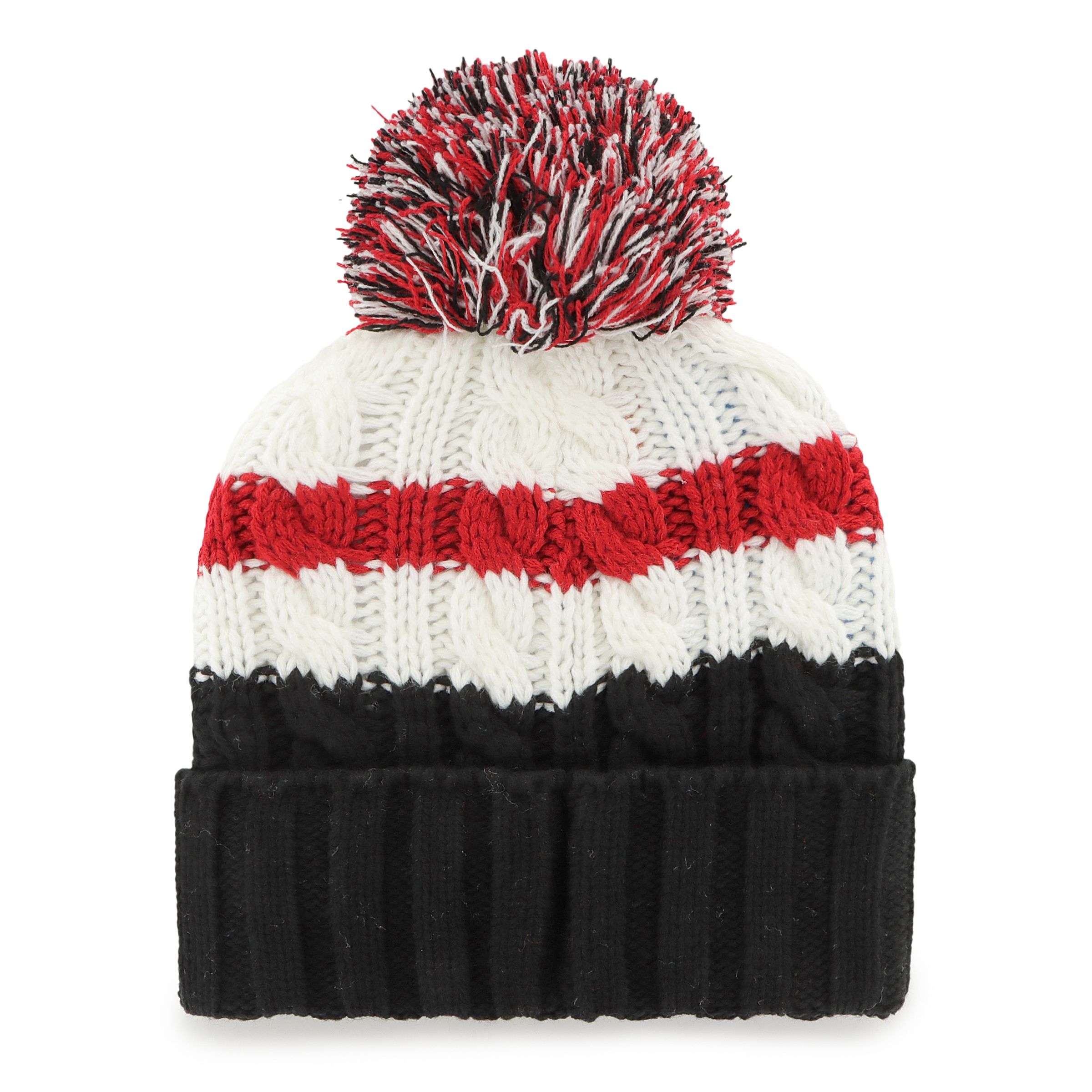 Toronto Raptors 47 Brand Women's Ashfield Cuffed Pom Knit Hat