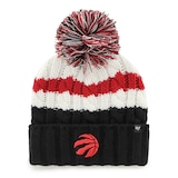 Toronto Raptors 47 Brand Women's Ashfield Cuffed Pom Knit Hat Front_Flat