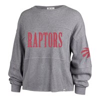 Toronto Raptors 47 Brand Women's Jada Long Sleeve T Shirt Front_Three_Fourths_Angled_Left