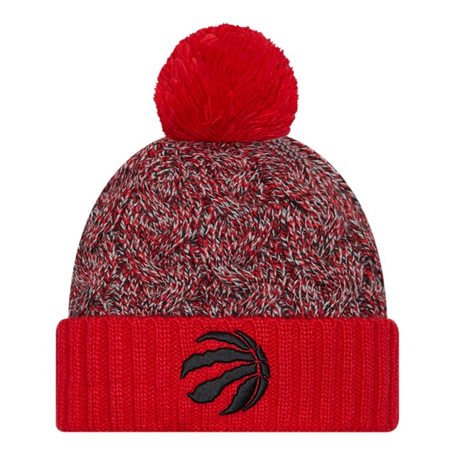 Toronto Raptors New Era Women's Team Marled Knit Hat Front_Flat