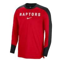 Toronto Raptors Nike Pregame Long Sleeve Shirt Front_Three_Fourths_Angled_Left