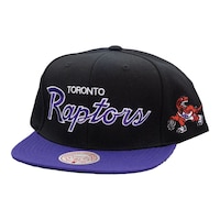 Toronto Raptors Mitchell & Ness Team Script 2.0 Snapback Cap Front_Angled_Left