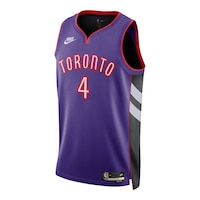Toronto Raptors Nike Scottie Barnes Hardwood Classics 24 Jersey Front_Three_Fourths_Angled_Left