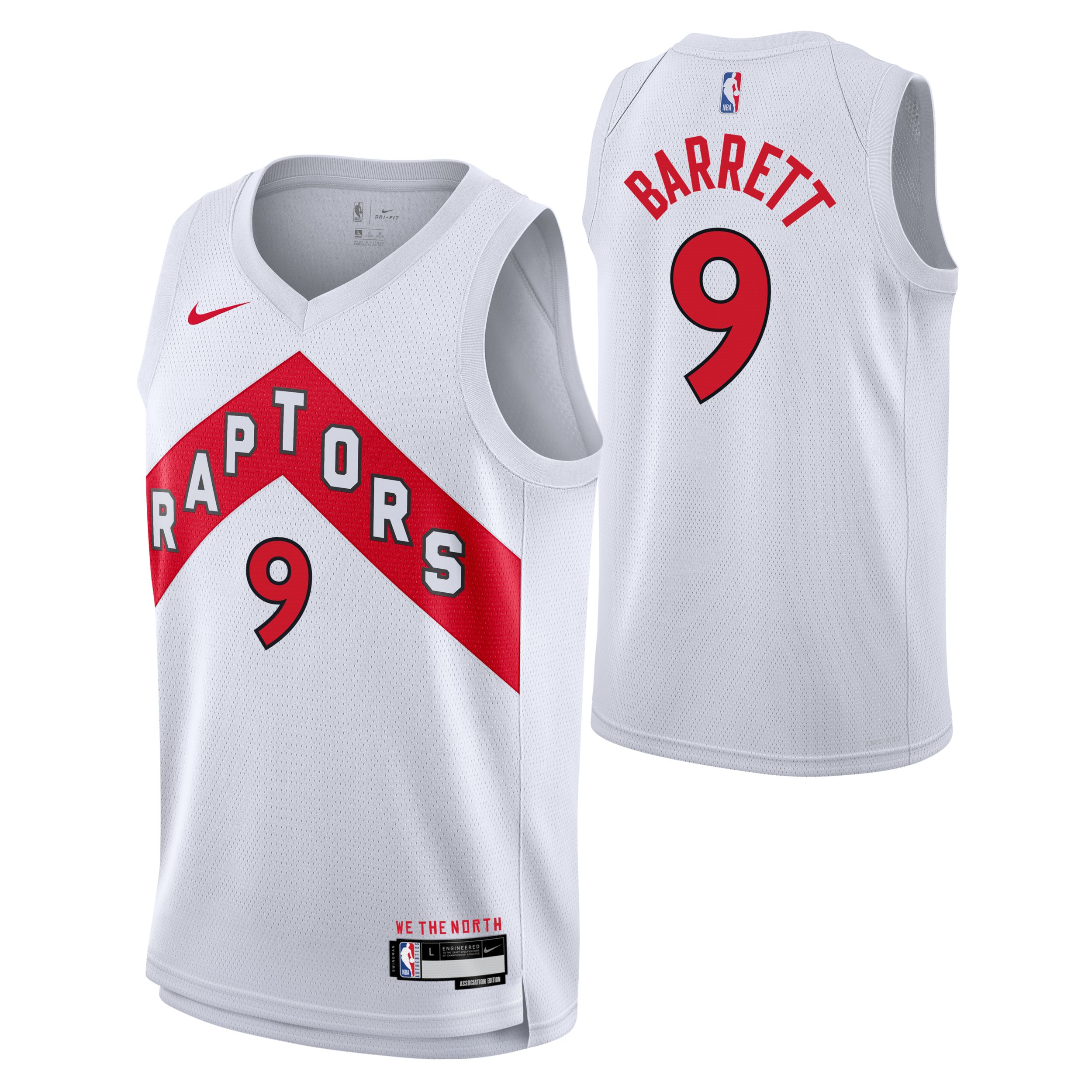 Toronto Raptors Nike Youth RJ Barrett Association Jersey