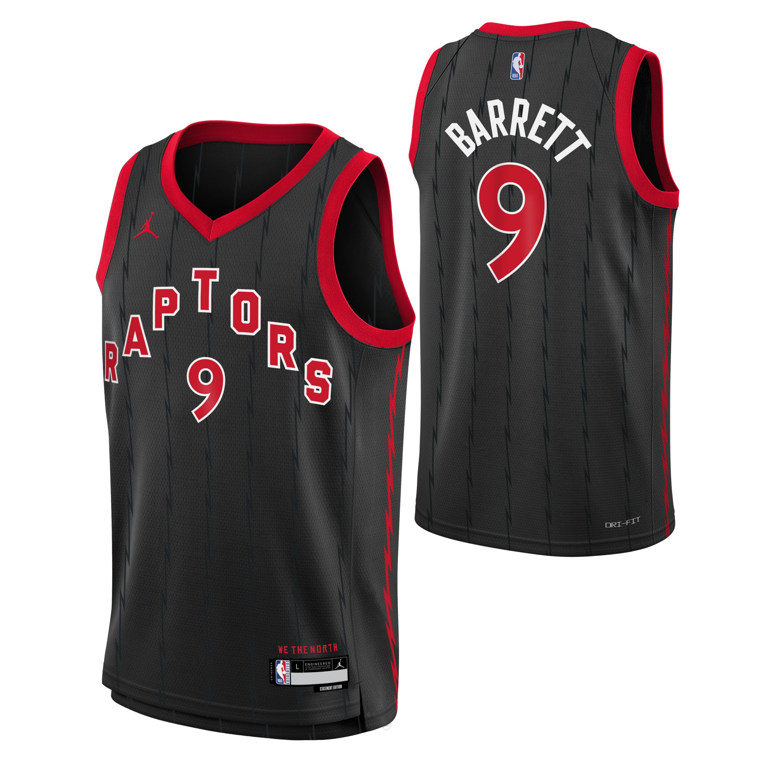 Toronto Raptors Nike Youth RJ Barrett Statement Jersey