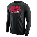 Canada Nike Basketball Core Long Sleeve T Shirt Front_Three_Fourths_Angled_Left
