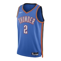 Oklahoma City Thunder Nike Shai Gilgeous-Alexander Icon Swingman Jersey Front_Angled_Left
