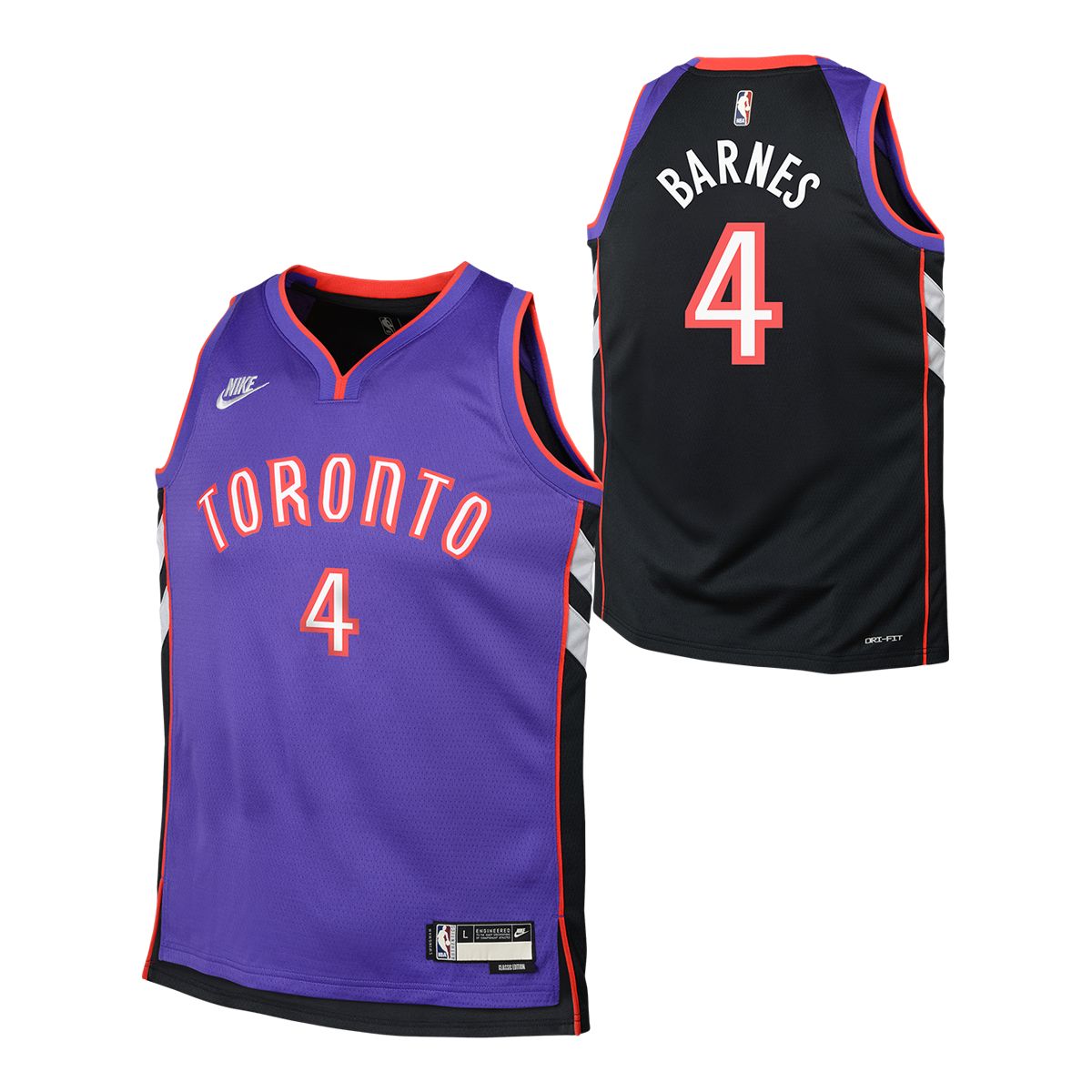 Toronto Raptors Nike Youth Scottie Barnes Hardwood Classics Jersey