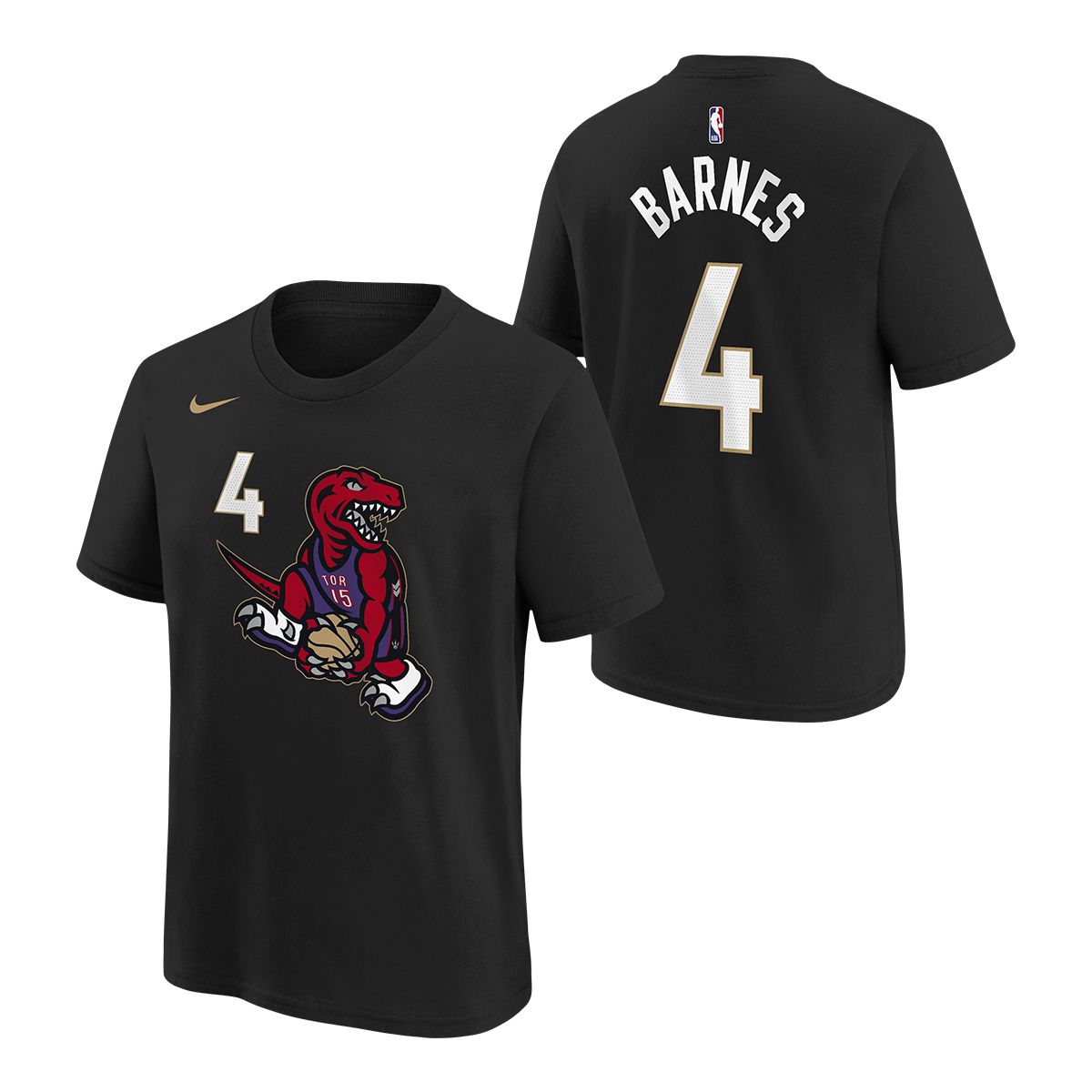 Toronto Raptors Nike Youth Scottie Barnes Player City Edition T Shirt