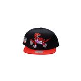Toronto Raptors Mitchell & Ness Glitch Snapback Cap Front_Angled_Left