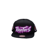 Toronto Raptors Mitchell & Ness Triple Play Snapback Cap Front_Angled_Left