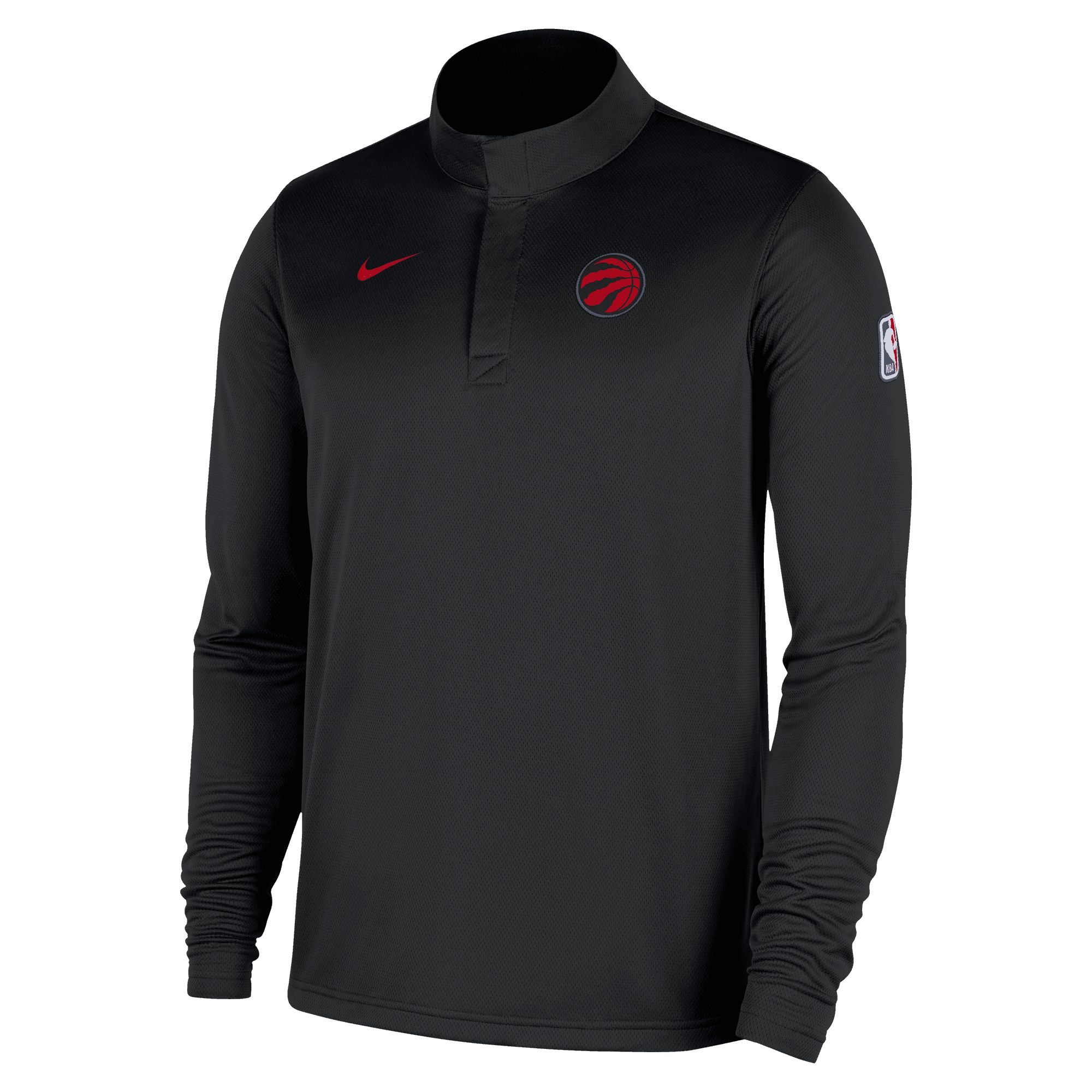 Toronto Raptors Nike Dri-FIT Statement 1/4 Zip Long Sleeve Top