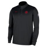 Toronto Raptors Nike Dri-FIT Statement 1/4 Zip Long Sleeve Top Front_Angled_Left