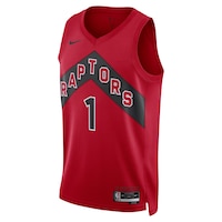 Toronto Raptors Nike Dick Icon Swingman Jersey Front_Angled_Left