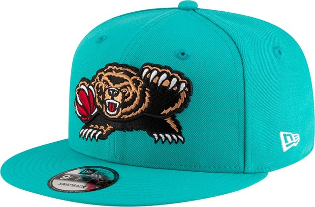 Memphis Grizzlies New Era 9FIFTY Bear Cap Front_Angled_Left