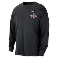 Toronto Raptors Nike 2025 City Edition Logo Long Sleeve T-Shirt Front_Angled_Left
