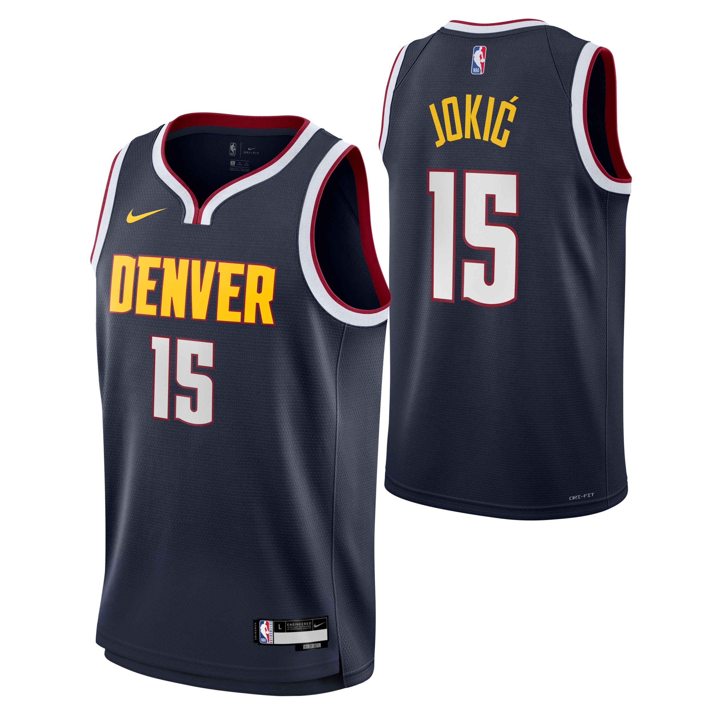 Youth Denver Nuggets Nike Jokic Icon Jersey