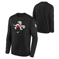 Youth Toronto Raptors City Edition Game Long Sleeve Shirt Composite_or_Mixed