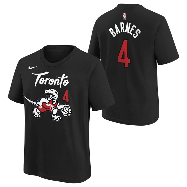 Youth Toronto Raptors Barnes 2025 City Edition Player T-Shirt