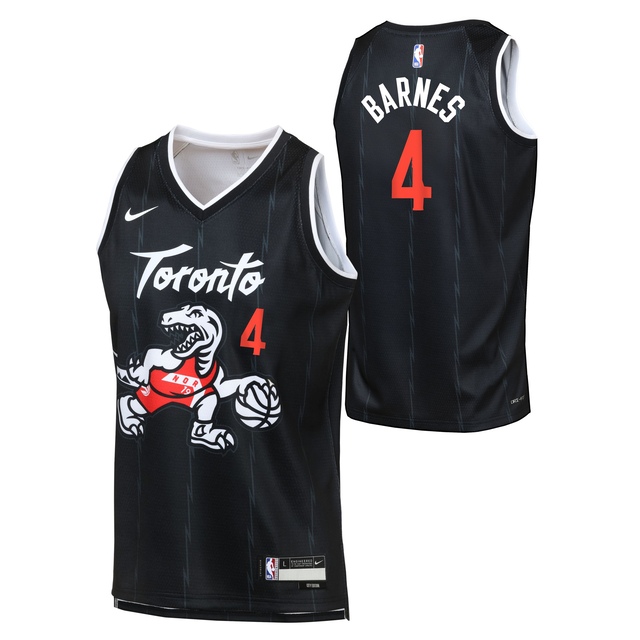 Youth Toronto Raptors Barnes 2025 City Edition Jersey