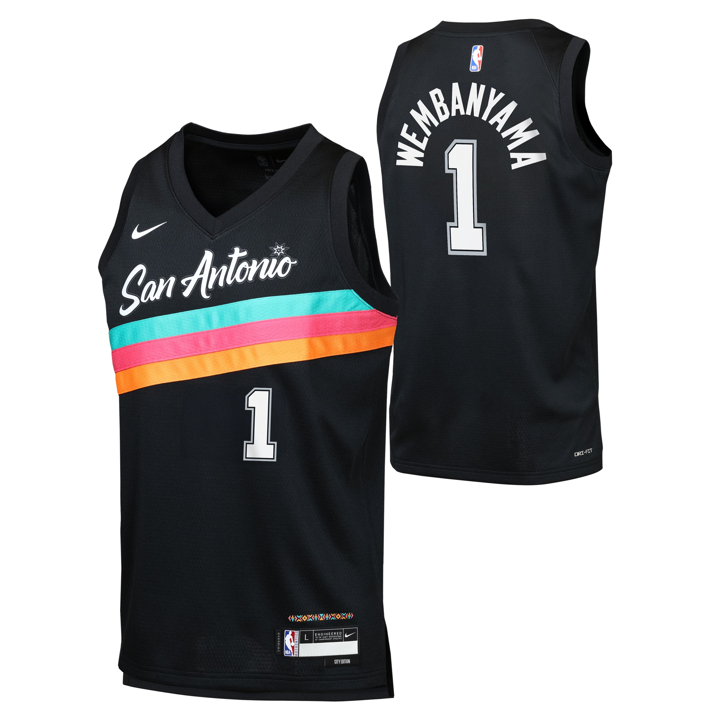 Youth San Antonio Spurs Wembanyama City Edition Jersey