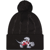 Toronto Raptors New Era City Edition Cuffed Pom Knit Hat Front_Flat