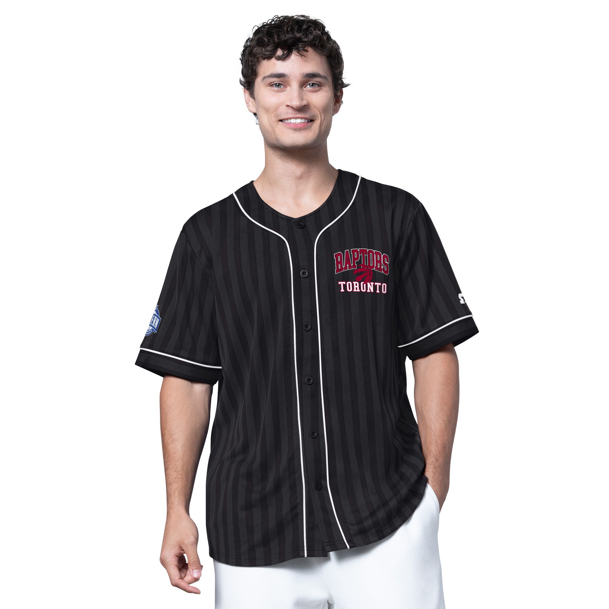 Toronto Raptors Starter Batter Button Up Top