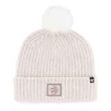 47 Brand Toronto Raptors Women's Mellow Cuffed Knit Hat with Faux Fur Pom Front_Flat