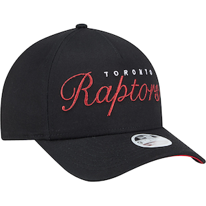 Toronto Raptors New Era Women's A-Frame Metallic 9FORTY Cap