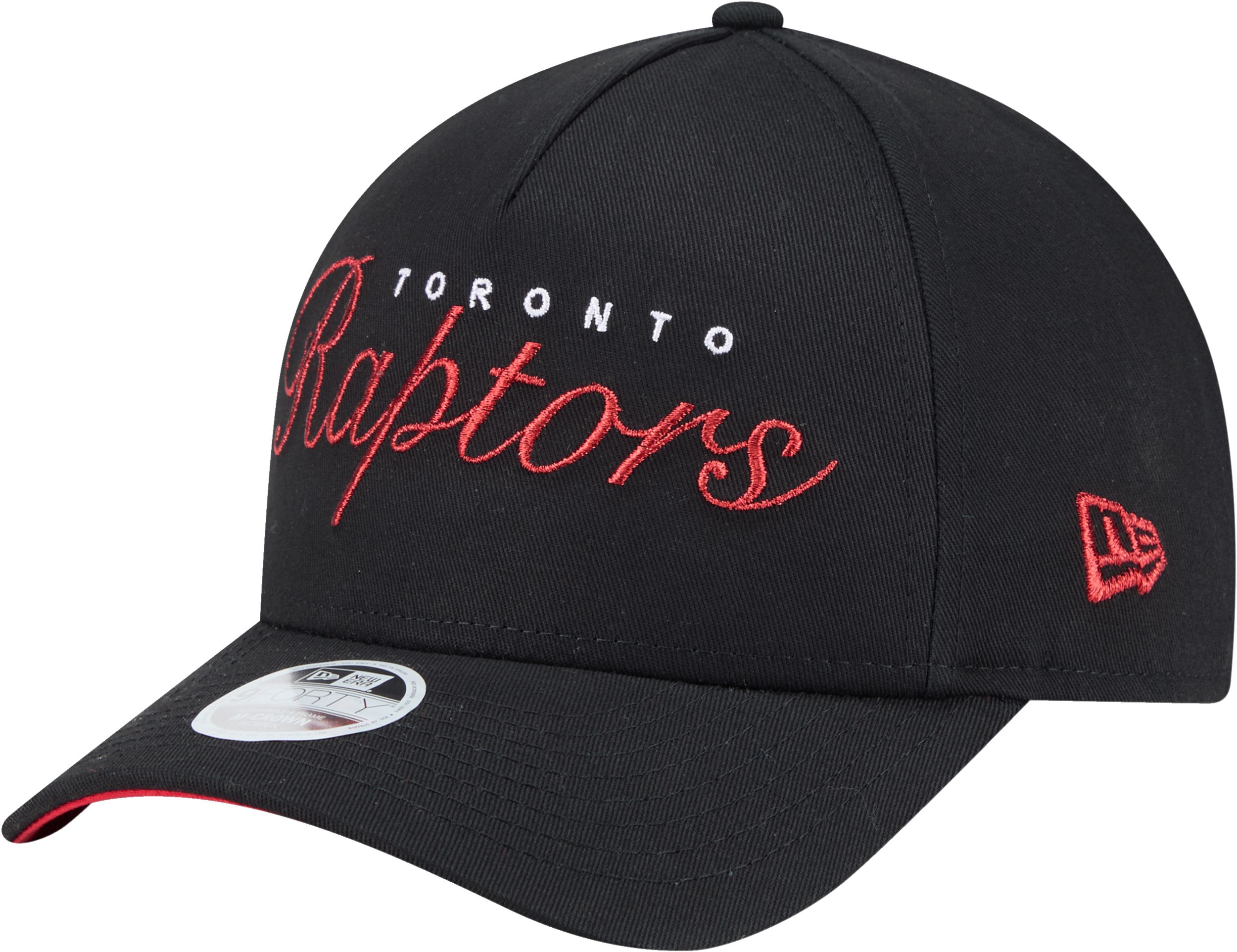 Toronto Raptors New Era Women's A-Frame Metallic 9FORTY Cap