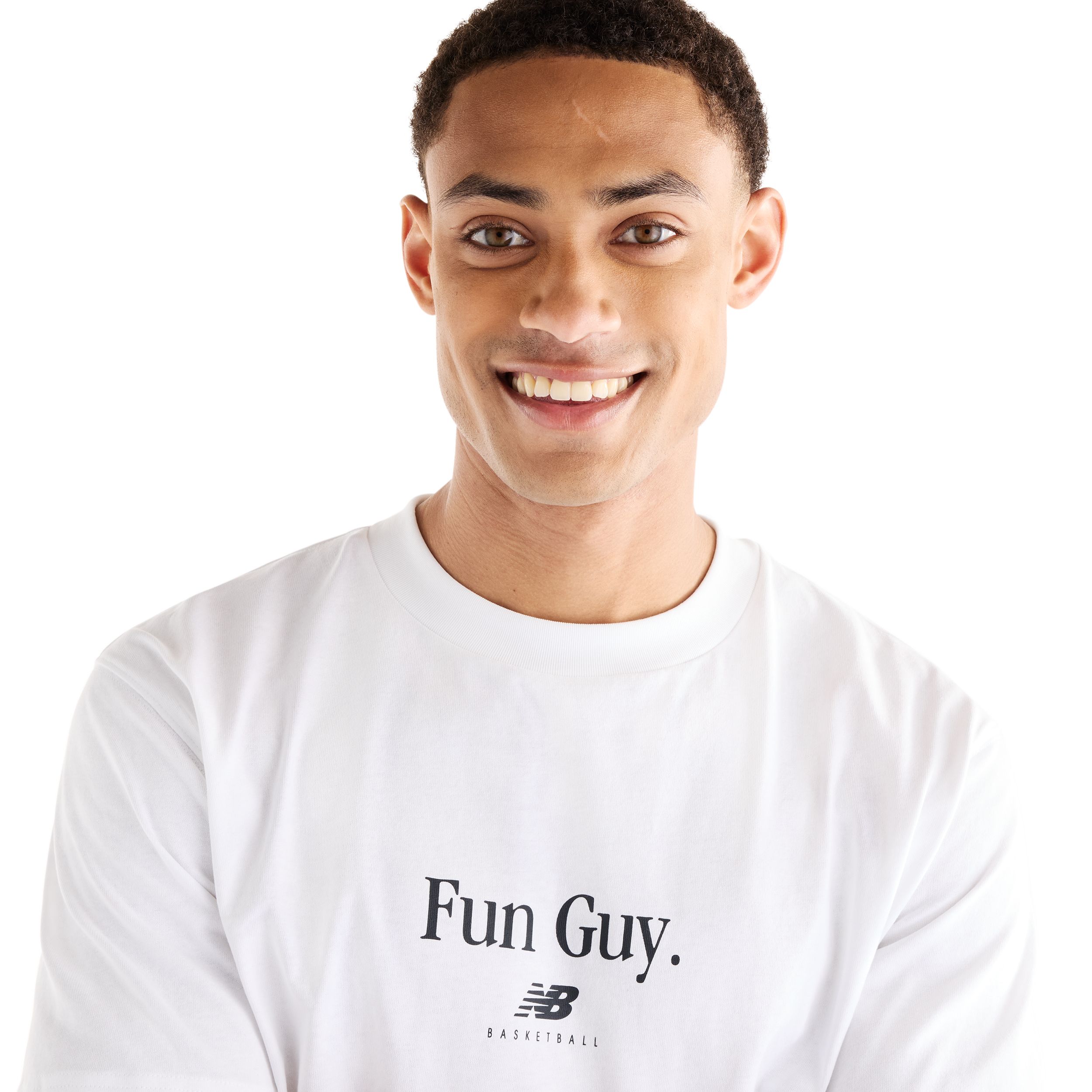 New Balance Men's Kawhi Leonard Fun Guy T-Shirt - White