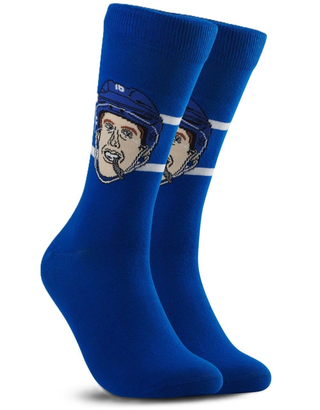 Toronto Maple Leafs Major League Socks Mitchell Marner Player Socks Front_Three_Fourths_Angled_Right
