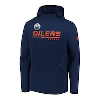 Edmonton Oilers Fanatics Men's Locker Room Hoodie Front_Angled_Left