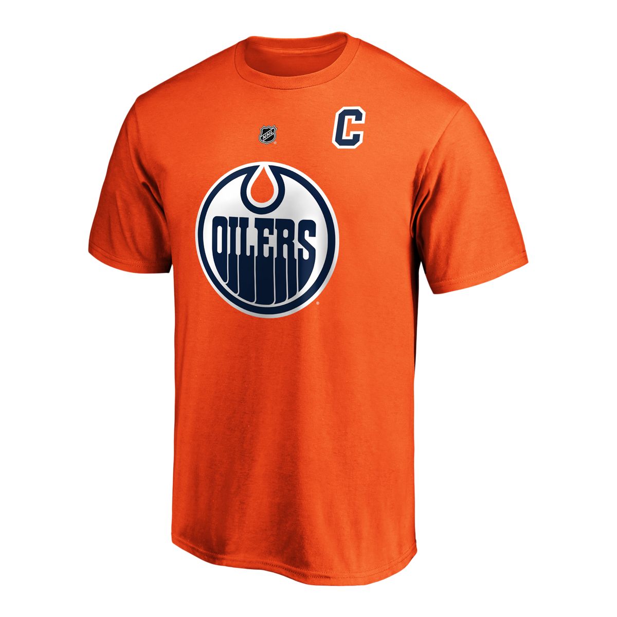 Edmonton Oilers Fanatics Men's Connor McDavid Authentic Stack T Shirt