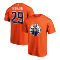 Edmonton Oilers Fanatics Men's Leon Draisaitl Authentic Stack T Shirt Composite_or_Mixed
