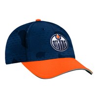 Edmonton Oilers Fanatics Locker Room Flexible Cap Front_Angled_Right