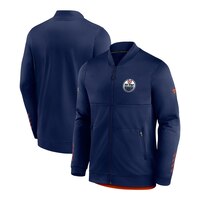 Edmonton Oilers Fanatics Locker Room Full Zip Fleece Jacket Composite_or_Mixed