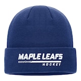 Toronto Maple Leafs Fanatics Locker Room Cuffed Knit Hat, NHL, Hockey Front_Flat