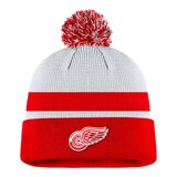 Detroit Red Wings Fanatics Draft Pom Knit Hat, NHL, Hockey Front_Flat
