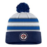 Winnipeg Jets Fanatics Draft Cuffed Pom Knit Hat, NHL, Hockey Front_Flat