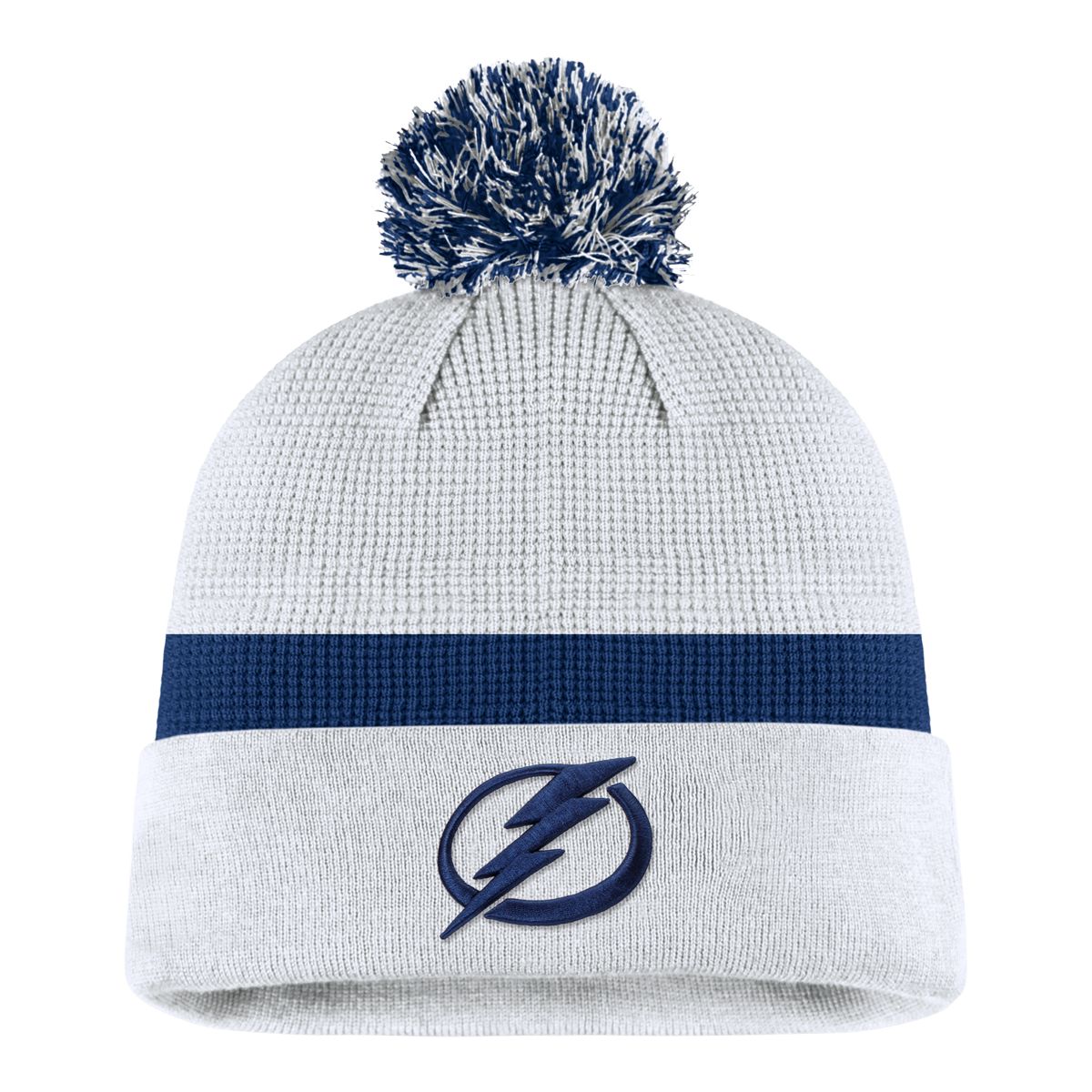 Tampa Bay Lightning Fanatics Draft Cuffed Pom Knit Beanie Sportchek